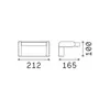 Ideal Lux 307169 SWIPE vonkajšie nástenné svietidlo LED Náhled obrázku produktu 2