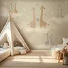 Vlies Fototapete - Giraffes in Love 400x280 cm Für Kinder Produktbild-Vorschau 2