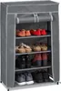 Relaxdays Schuhschrank Stoff, 5 Fächer, 15 Paar Schuhe, Produktbild-Vorschau 1