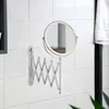WENKO Cosmétiques Miroir de maquillage télescopique mural Voir les images du produit 5