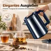 Wasserkocher, elektrischer Edelstahl Wasserkocher 2,5 L, Produktbild-Vorschau 3