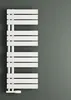 A white radiator against a gray wall. Produktbild-Vorschau