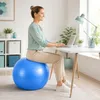 Relaxdays Gymnastikball, 75 cm, mit Luftpumpe, Anti Burst, Produktbild-Vorschau 3