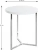 HAKU Beistelltisch chrom, weiß - MDF, Metall, B/H/T: Produktbild-Vorschau 2