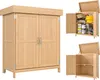 Outsunny Armoire de Jardin sur Pied Double Porte étagère et Voir les images du produit 1