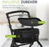 Juskys Indoor Rollator Aktiv - Tasche & Tablett - schmal & Produktbild-Vorschau 5