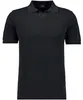 Ragman Strick-Pullover Kurzarm Resortkragen in schwarz