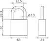 YALE Y111B/38/156/1 Vorhängeschloss mit schwarzem Produktbild-Vorschau 6