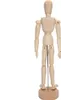 Wooden Human Figure Model Toy Movable Limbs Puppet Art Podgląd zdjęcia produktu 6