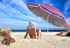 gestreifter Sonnenschirm Sonnenschutz UV-Schutz UPF 50+ Produktbild-Vorschau 6