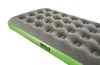 A close-up, angled view of a gray inflatable mattress with a green border, set against a white background. Podgląd zdjęcia produktu