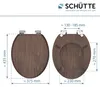 Sedile per WC SCHÜTTE in MDF LEGNO SCURO, sedile per WC con Anteprima dell’immagine prodotto 12