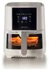 A white air fryer with a digital display and a window showing french fries inside. Náhľad obrázku produktu
