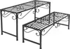 Two black metal plant stands of different heights are shown against a white background. Produktbild-Vorschau