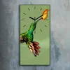 Leinwand Wanduhr Wandkunst Uhr 30x60 Gemälde Abstraktes Produktbild-Vorschau 2
