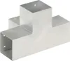 vidaXL Connettore per pali 4 pz. A X in metallo zincato 101 Anteprima dell’immagine prodotto 4