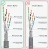 RJ45 Patchkabelverlängerung CAT 7 S/FTP PiMF LSZH Grau 2m Produktbild-Vorschau 5