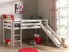 Vipack Spielbett Pino mit Rutsche - Kiefer massiv weiß Produktbild-Vorschau 2