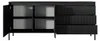 Sideboard Kommode FERRATO 187 cm Schwarz Riffelung grifflos Produktbild-Vorschau 6