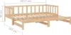 vidaXL Lit de jour extensible 90x200 cm pin massif Voir les images du produit 17