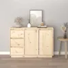 Szafka, 111x34x75 cm, lite drewno sosnowe Podgląd zdjęcia produktu 3