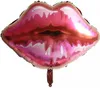 Palloncini in foil a forma di labbra, colore rosa-rosso, Anteprima dell’immagine prodotto 2