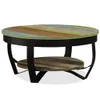Tavolino con ripiano in legno massiccio antico 65x32 cm Anteprima dell’immagine prodotto 16