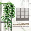 Outsunny Polyrattan Hochbeet mit Rankgitter, Blumenkasten Produktbild-Vorschau 4