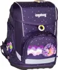 A purple backpack with a starry night pattern and fairy graphics. Produktbild-Vorschau