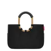 loopshopper Handtasche M mit Innentasche schwarz mit gold - Produktbild-Vorschau 3