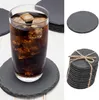 Glasuntersetzer 12er Set Schiefer Ø10cm rund mit Produktbild-Vorschau 4