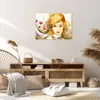 Bild auf Leinwand - Leinwandbild - Frau Sommer Blume - Produktbild-Vorschau 7