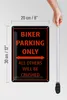 Blechschild Fahrrad 20x30cm Biker parking only Produktbild-Vorschau 5