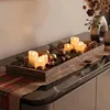 Vintage Kerzentablett rechteckig shabby chic mit Rand - 60 Produktbild-Vorschau 6