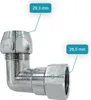 Winkel Verschraubung für Eckventil 3/8 Zoll x 10 mm Produktbild-Vorschau 3