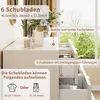 CDGlobal Kommode mit Schubladen, Sideboard Wohnzimmer mit 6 Produktbild-Vorschau 5