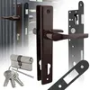 Nati Zauntor-Set – Brauner Griff 90, Schloss 90/22, Produktbild-Vorschau 1