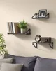 VASAGLE Wandregal, 3er Set, Wohnzimmer, Küche Badezimmer, Produktbild-Vorschau 2