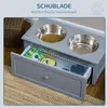 Ciotole per cani rialzate PAWHUT D08-036V00GY Anteprima dell’immagine prodotto 5