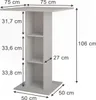 Bartisch Vicco Repose Weiß 75 x 75 cm, Model 55347 Produktbild-Vorschau 2