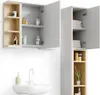 Badmöbel-Set Vicco Aquis Weiß 3 Teile, mit Hochschrank, Produktbild-Vorschau 6