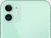 A close-up view of the rear camera module of a green iPhone 11. Produktbild-Vorschau