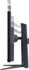 Side view of a black computer monitor on a stand, showing its adjustable height. Produktbild-Vorschau