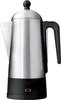 A silver and black electric percolator coffee maker is shown against a white background. Anteprima dell’immagine prodotto