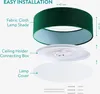 Navaris LED Deckenleuchte 22W - Rund ∅ 40cm - Design Samt Produktbild-Vorschau 6
