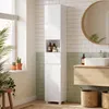 HOMCOM Badezimmerschrank Schmaler Badschrank mit Produktbild-Vorschau 2