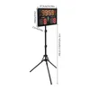 A digital scoreboard on a tripod stand, with dimensions indicated. Podgląd zdjęcia produktu