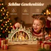 Salcar Houten kerstdorp, 3D lichtboog, 32 cm met 13 Productafbeelding-voorbeeld 7