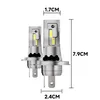 2 Stück H4-LED-Glühbirne, 6000 K Weiß, kein Adapter Produktbild-Vorschau 2