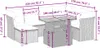 Modulares Garten-Sofaset, 8-teilig, mit verstellbarem Produktbild-Vorschau 3